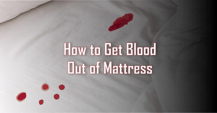 get blood out of mattress topper