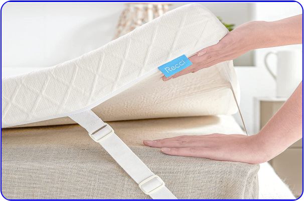 recci 2-inch memory foam mattress topper king
