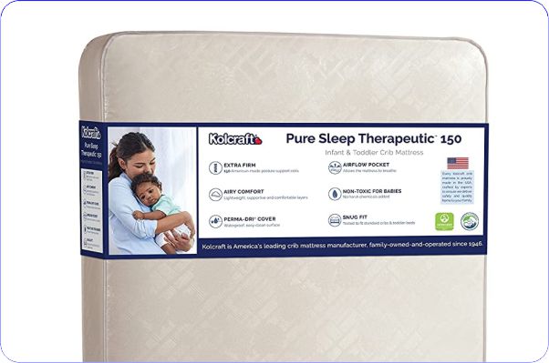 kolcraft pure sleep therapeutic 150 mattress